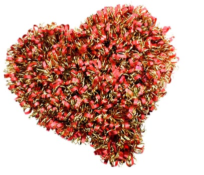 heart red isolated on white background