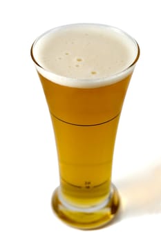glass of beer,isolated on a white background