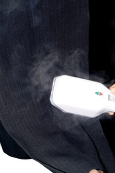 flat-iron dry steam treatment suit ,close-up background