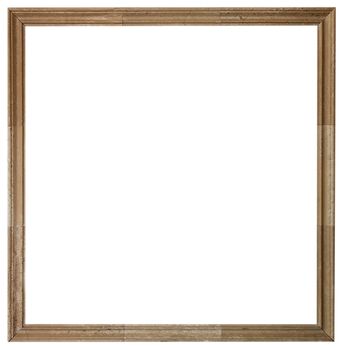 Empty picture frame old from a stone isolated over white background