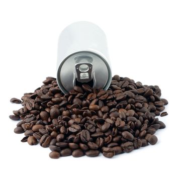 coffee beans isolated on white