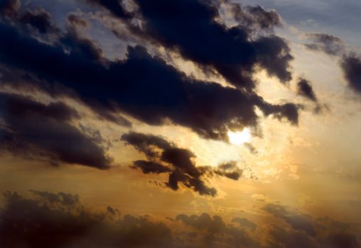 Sky clouds sun background nature cloudscape sunlight