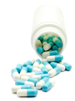 capsule concepts isolated on white background