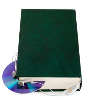 Audiobook concept isolated on white background