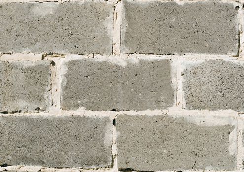 Wall from block concrete rectangle
