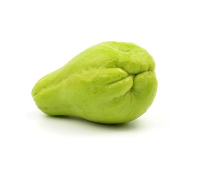 Chayote isolated on white background