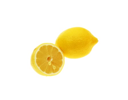 Lemon on the isolated background