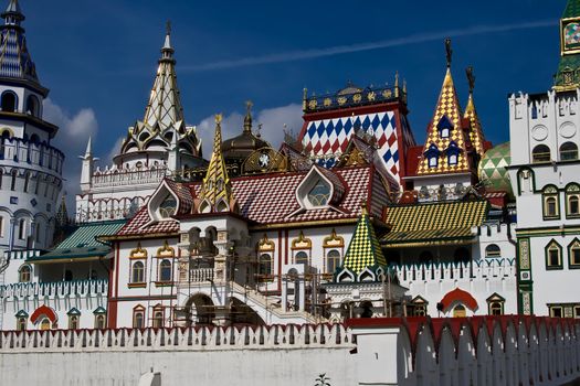Beautiful kremlin in Izmailovo, Moscow, Russia