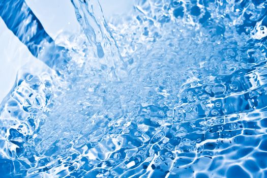 Clear and transparent water drops