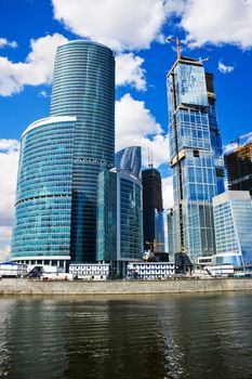 new international skyscrapers business center in Moscow city, Russia
