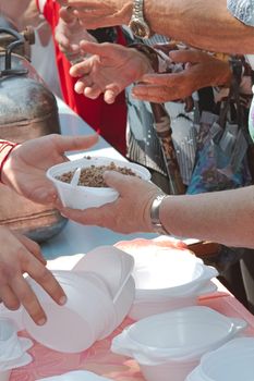 Charitable distribution of meal