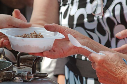 Charitable distribution of meal