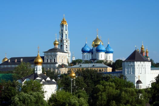 largest orthodox male Stavropighial monastery in Russia, located in the heart of the city of Sergiev Posad, Moscow region, was founded in 1337 by St. Sergius