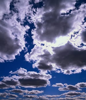 blue sky and clouds