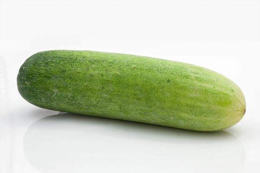 Place the cucumber on a white background.