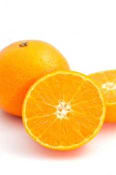 Bright orange color on a white background.