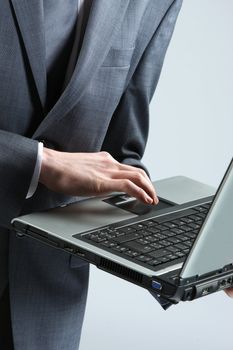 Businessman with Laptop