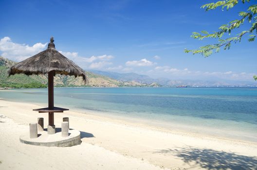 areia branca beach near dili in east timor, timor leste