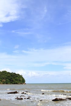 Stones on the tropical beach