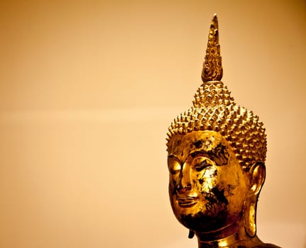 Iconic image of a classical Buddha figure