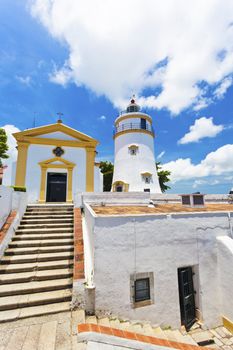 Guia Fortress lighthouse in Macau