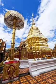 Wat Phrathat Doi Suthep temple in Chiang Mai, Thailand.