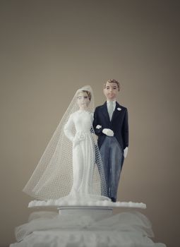 Vintage Wedding Cake Dolls
