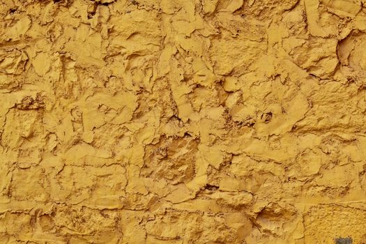 Old wall mud yellow texture for background