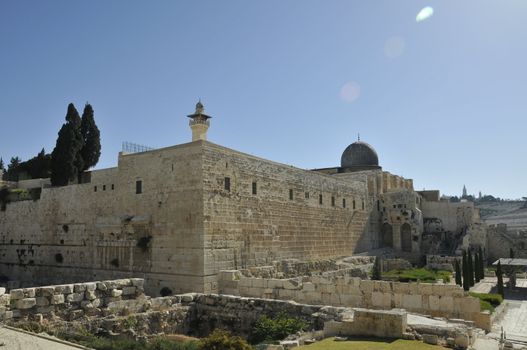 Al-aqsa mosk in the centre of Jerusalem