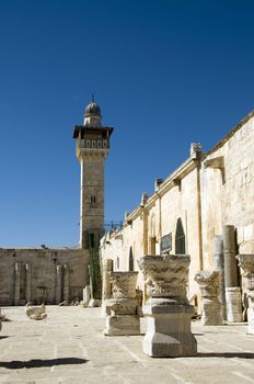 Al-aqsa mosk in the centre of Jerusalem