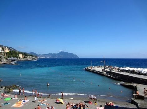 Coast of Italy in Liguria