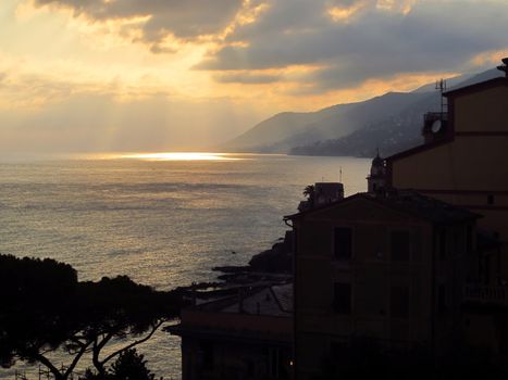 Coast of Italy in Liguria