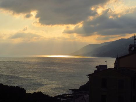 Coast of Italy in Liguria