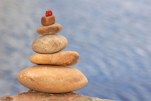 An image of a pyramid of stones