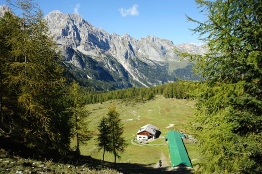 A little house in the mountains in Italy