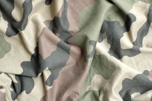 texture of military fabric pattern