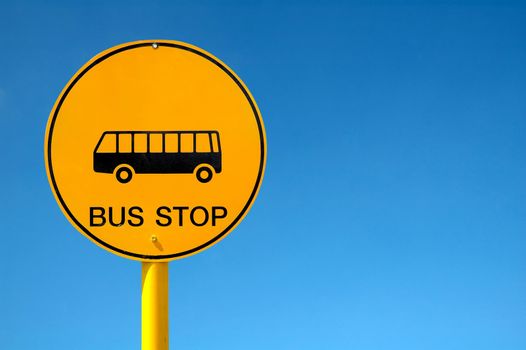 bus stop sign