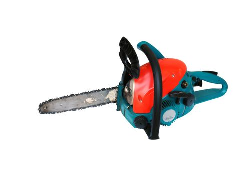 chain saw isolated