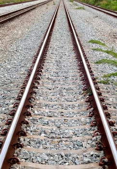 Railway in countryside of Thailand