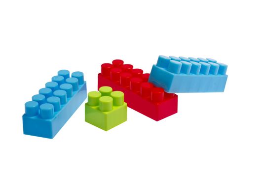 lego plastic toy blocks on white backgroud