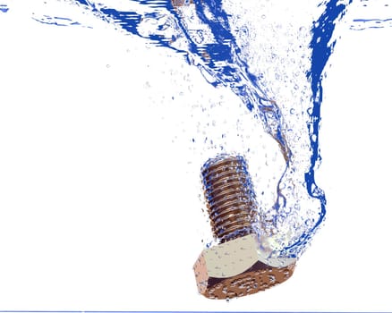 Bolt in Water splash