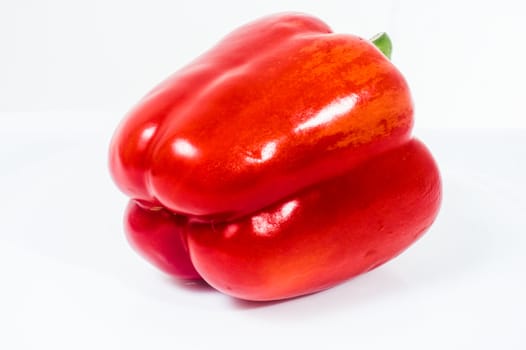 Fresh bulgarian pepper on white background