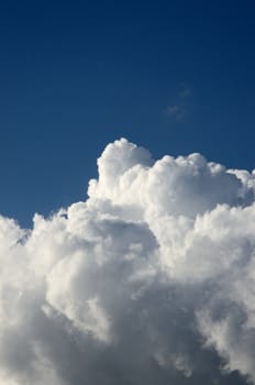 Cloud in blue sky background