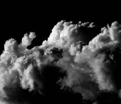 Cloud in night sky background