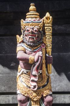 god statue in bali temple indonesia