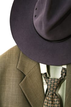 An image of clothing. Part of suit close up.