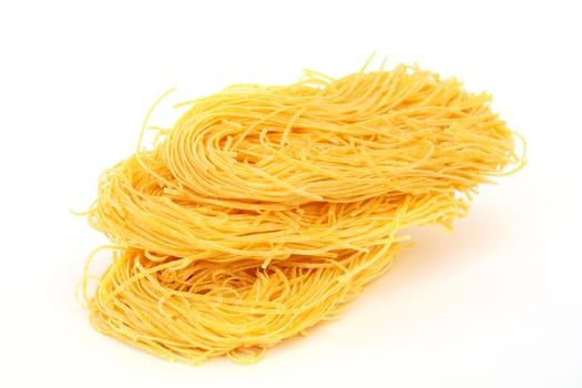 An image of pasta on white background