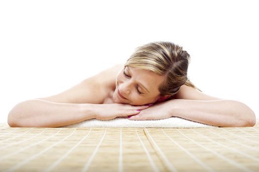 Woman relaxing at spa care. Its time for some healthy spa treatment