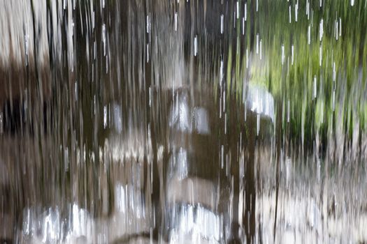 Translucent Curtain of water from a waterfall