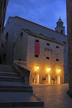 Old town at night, Dubrovnik, Croatia